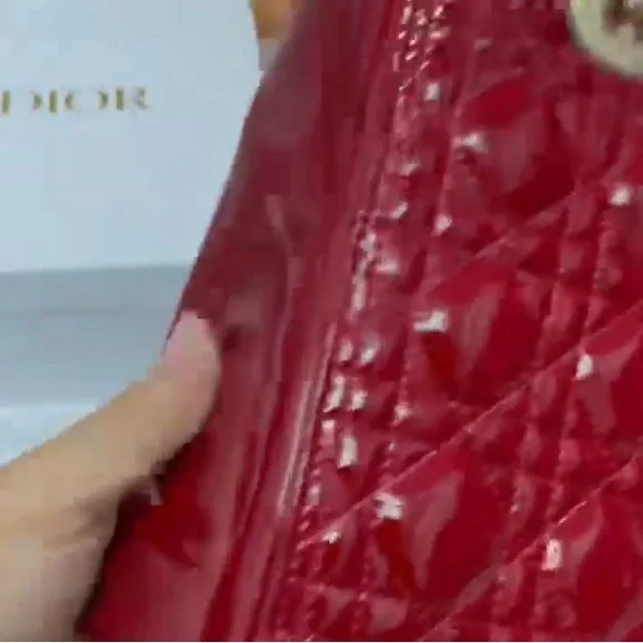 Dior Elegant Inspiration Burgundy Handbag - Picture 6 of 8